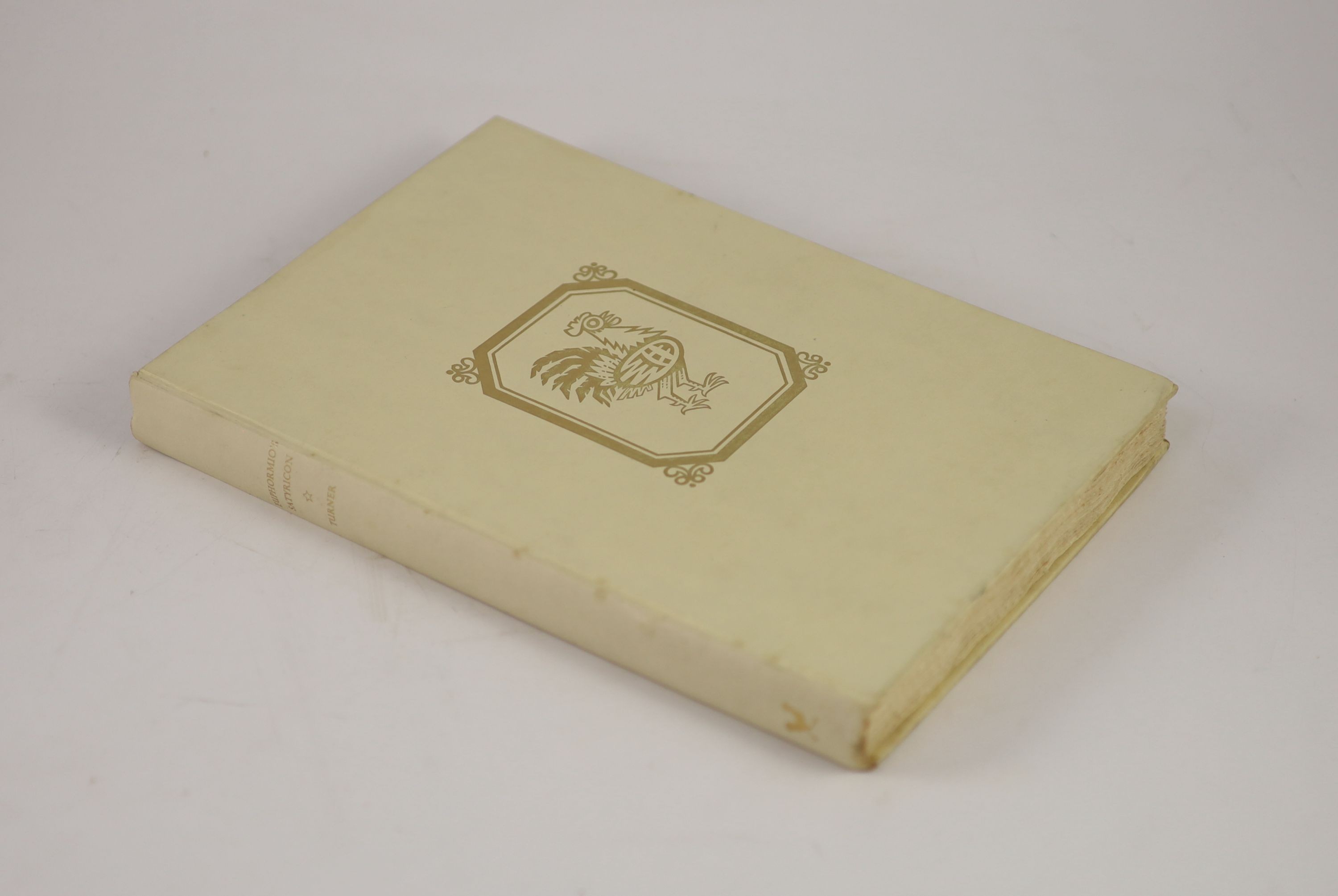 Golden Cockerel Press - Waltham Saint Lawrence, Berkshire - Barclay, John - Euphormio’s Satyricon, one of 260, with 10 engravings by Derrick Harris, 1954